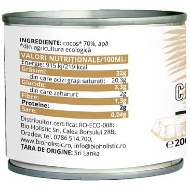 Crema de cocos bio 200ml Obio